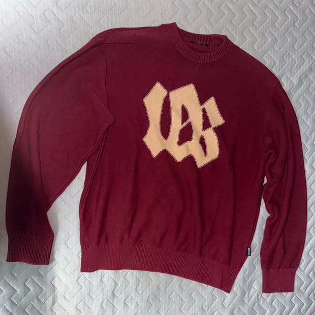 위캔더스 버건디 니트 M(피로 콜라보)