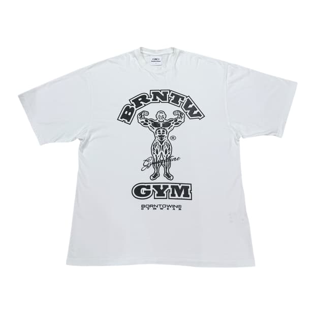 본투윈 레이즈본 오버핏 반팔티 1 화이트