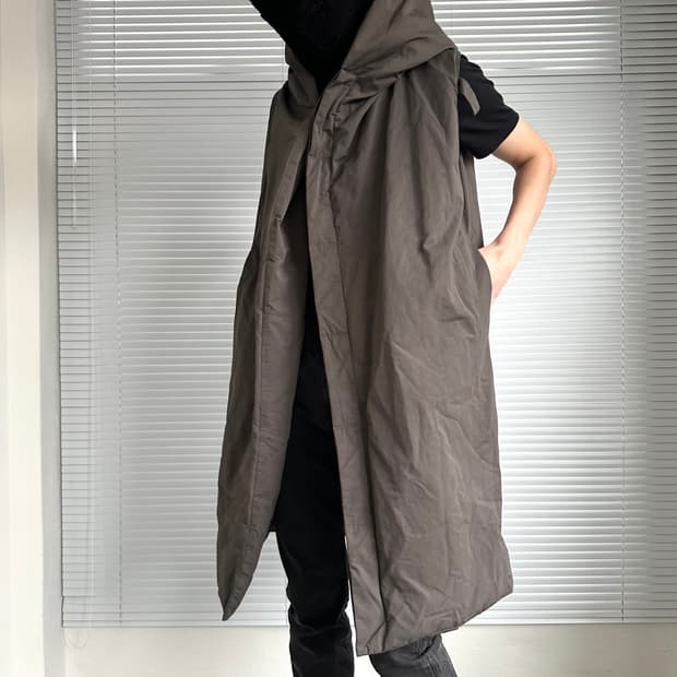 릭오웬스 2015FW 아카이브 구스다운 후드 베스트