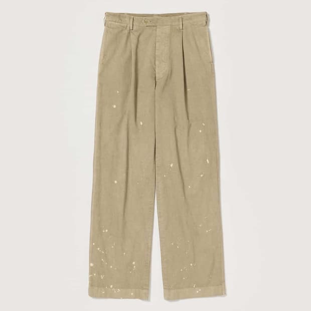 [3]26ss 오라리 가먼트다잉 와이드 치노 팬츠