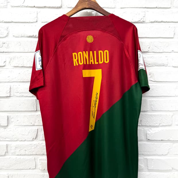 포르투갈 2022 호날두 싸인 축구 유니폼