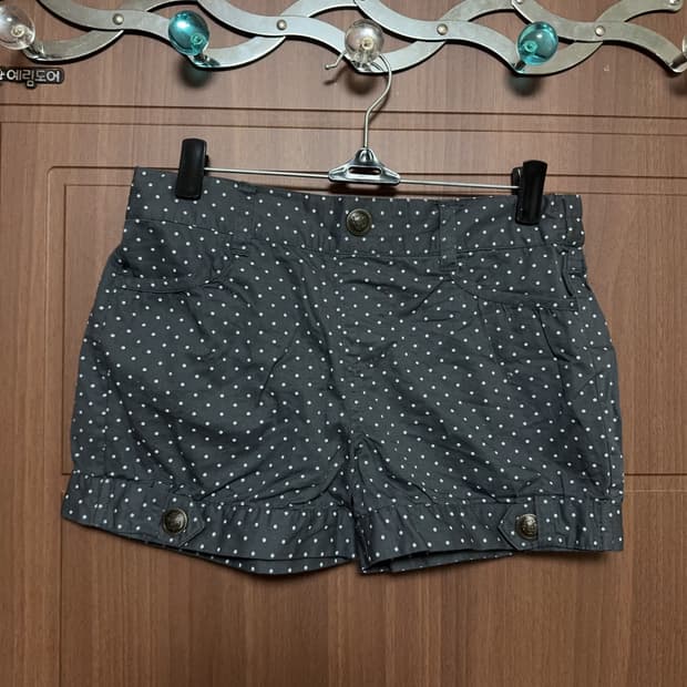 모리걸 하구미 일본 빈티지 공겜여주 헤이세이 갸루 도트 반바지 숏 팬츠