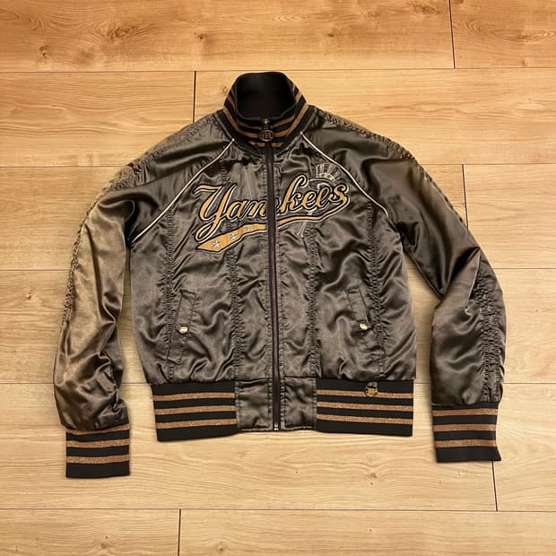 MLB Yankees Satin Bomber Jacket