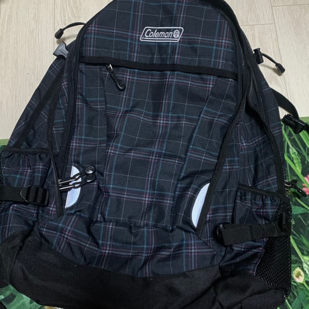 콜맨 체크 백팩 | 이스트보이 잔스포츠 노트북 등산 가방 일본 빈티지