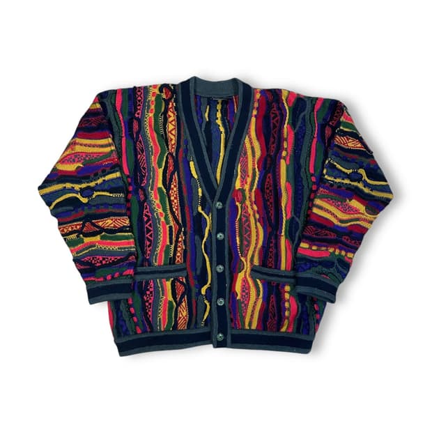 쿠지 케이블 니트 가디건