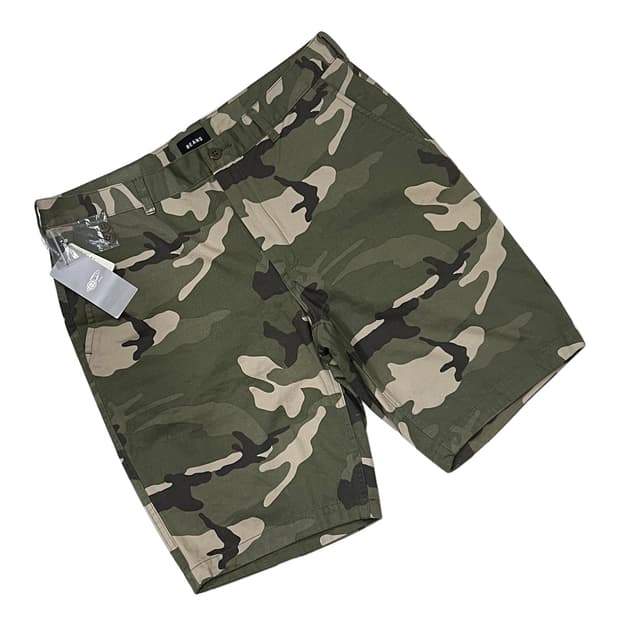 BEAMS 빔즈 데드스탁 올리브 카모 쇼츠 반바지 XL
