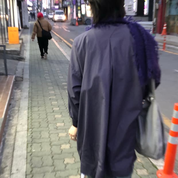 이세이미야케 낙하산 하이넥 코트