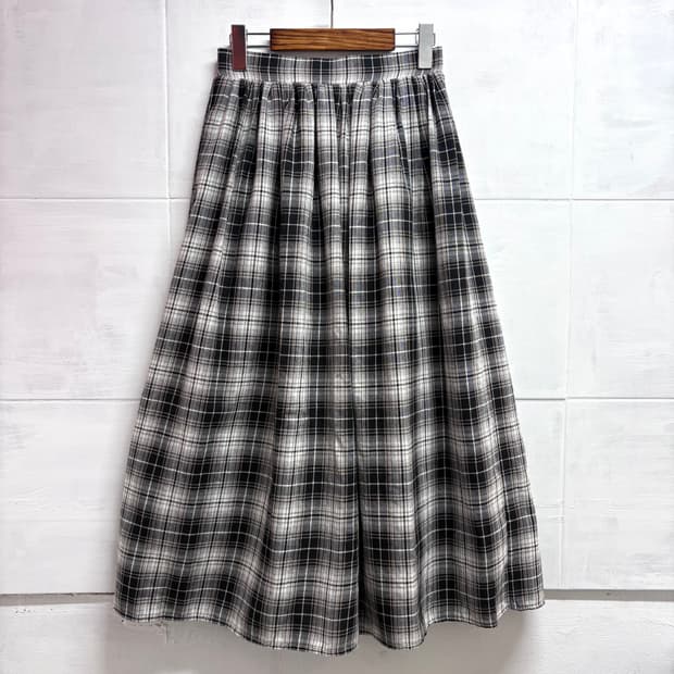 LOGOS DAYS 체크 롱 스커트 JPN