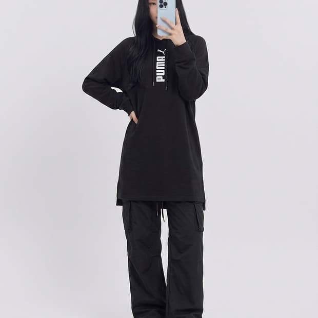 푸마 우먼 후드 탑