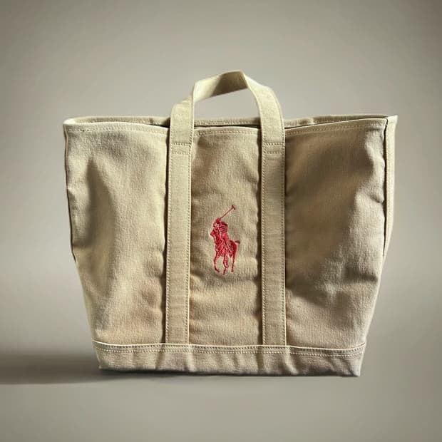 폴로 랄프로렌 캔버스 토트백