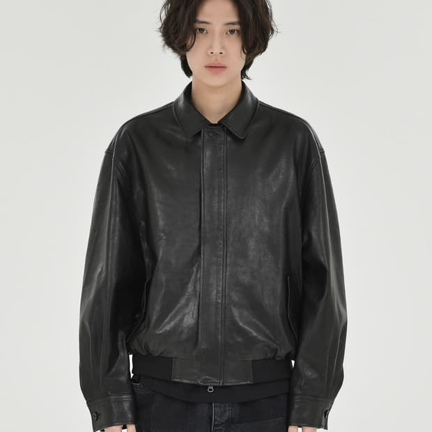 [4] 브라운야드 레더 블루종