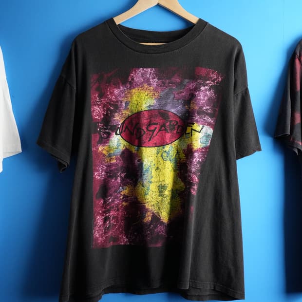 🏷️ (XL) OG 90s 사운드가든 유럽 투어 밴드티