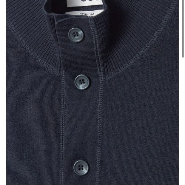 [L] Cos 24FW 울 퍼널넥 가디건 