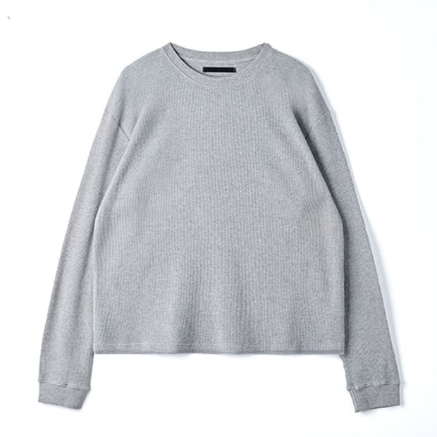 HTAE 90s Thermal Soft Heather Grey Shirt