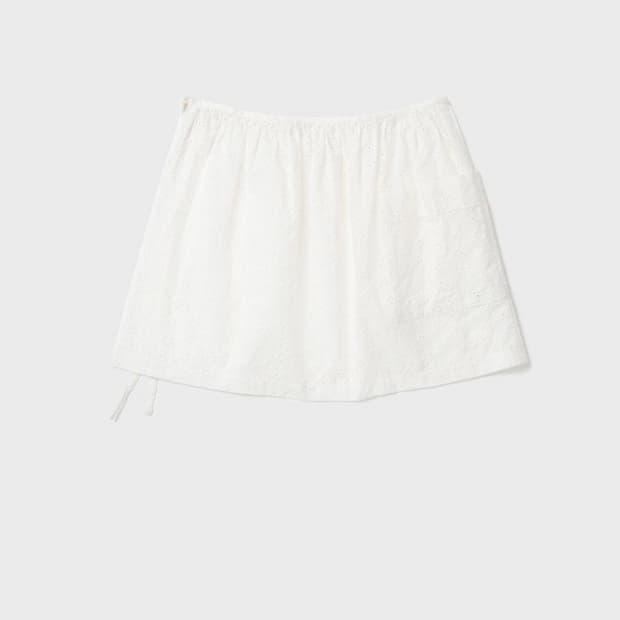 버뮬라 EYELET COTTON WRAP SKIRT 랩스커트