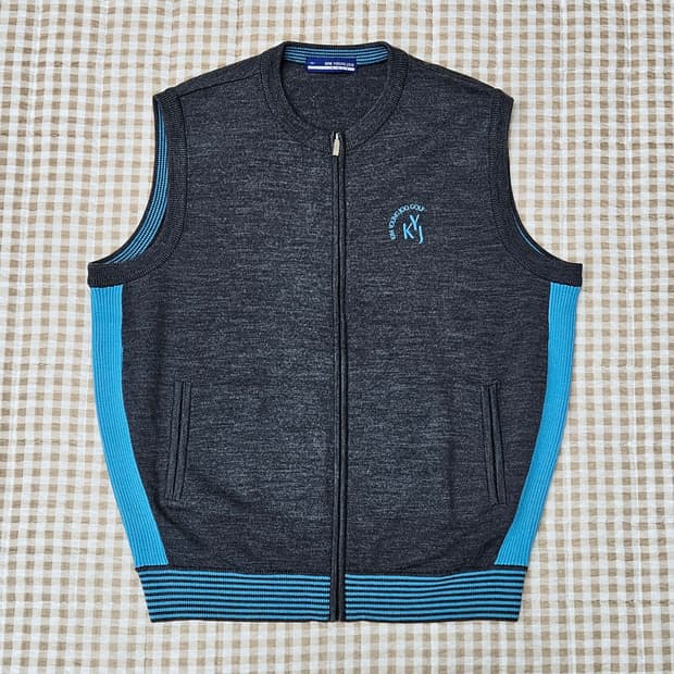 김영주 골프 집업 조끼 남자100