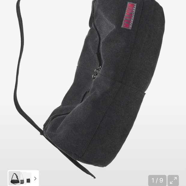 스컬프터 Vintage Canvas Duffel Bag Black더플백