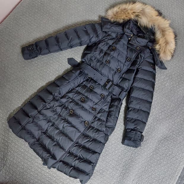 버버리 달머튼 라쿤퍼후드 패딩