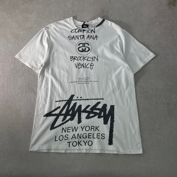 105 스투시 X 타카히로미야시타 솔로이스트 월드투어 반팔 티셔츠