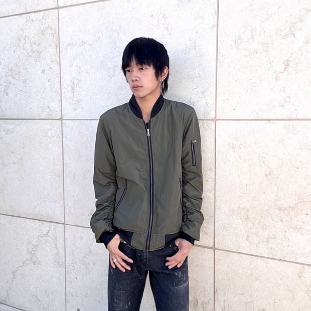 [IN THE ATTIC] Khaki shirring Detail Jac