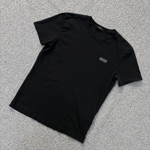 S 게스 남성 박스로고 반팔 티셔츠 0331J