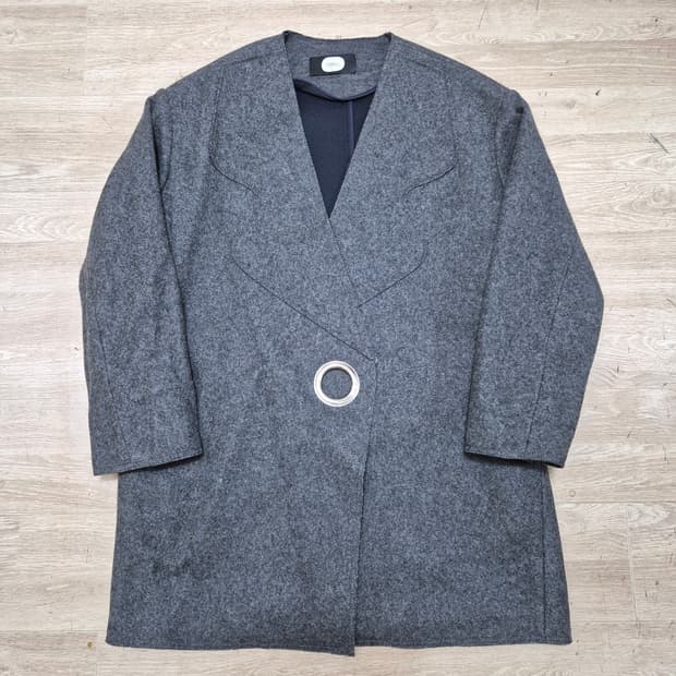 듀엘 여성 럭셔리 논카라 코트