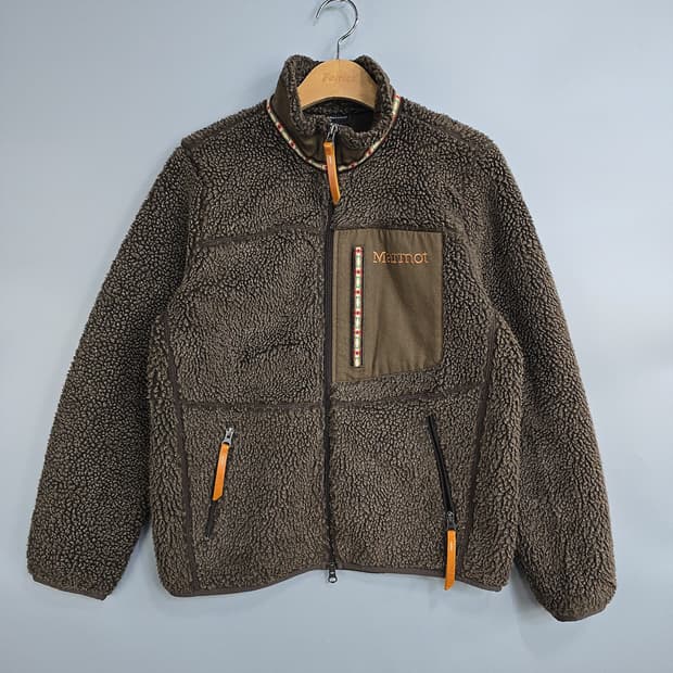 마모트(Marmot) 쉐르파 플리스 집업 자켓 브라운 90