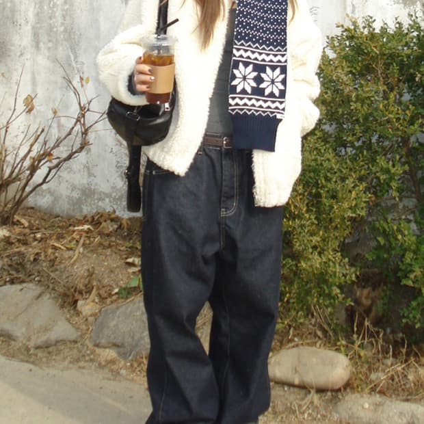 아워캐비넷 nonfade denim pants