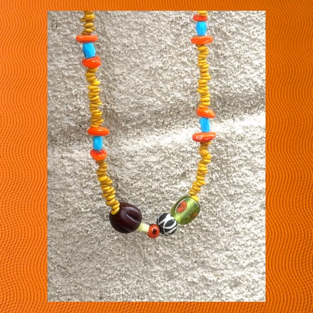 [rrrocnoc] vacation!ng necklace 비즈목걸이