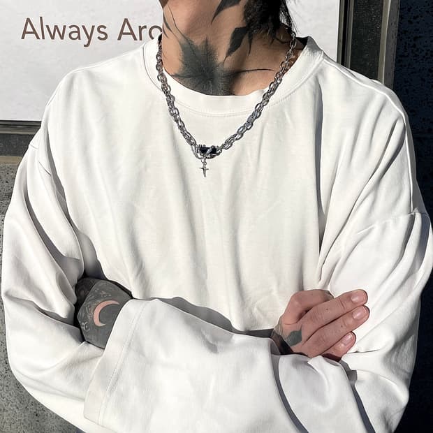 pcr053 Black matter necklace