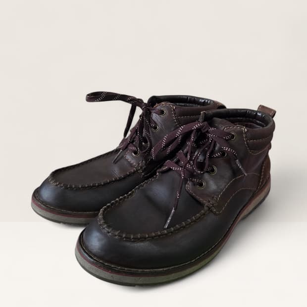 클락스 남성 가죽 워커 부츠 255