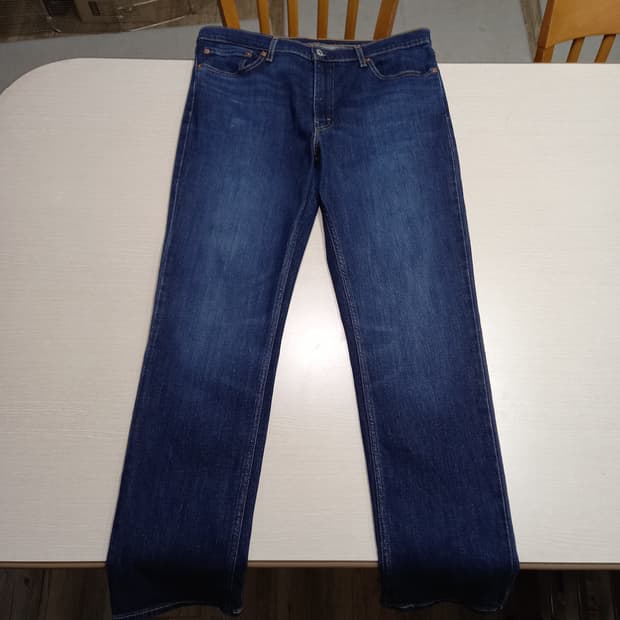 36 리바이스511 워싱 스판 슬림일자진 진청 36-430