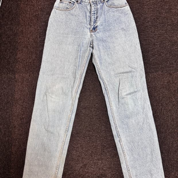 발렌시아가 연청 데님팬츠