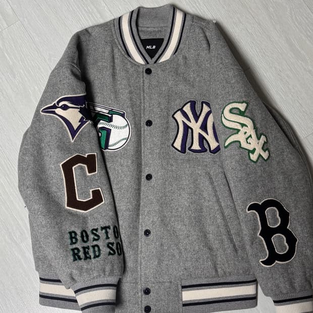 MLB 바시티자켓 와펜 자켓 뉴욕양키즈 