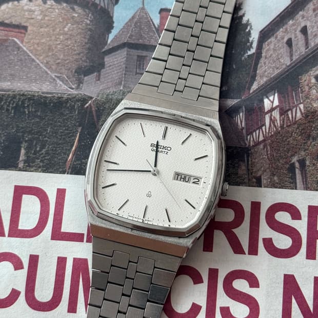 세이코 Seiko 80s 스퀘어 데이 데이트