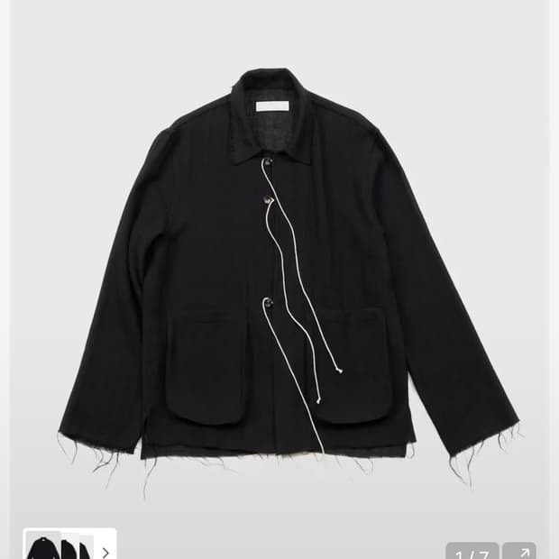 두들리스트 wool string and button shirt M