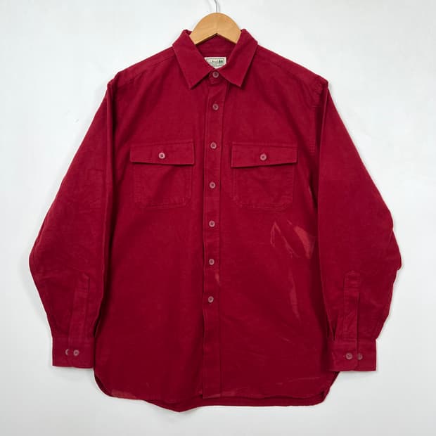 L.L bean 엘엘빈 몰스킨 레드 셔츠