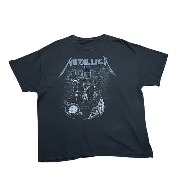 Metallica ouija guitar 티셔츠 블랙 (XL)