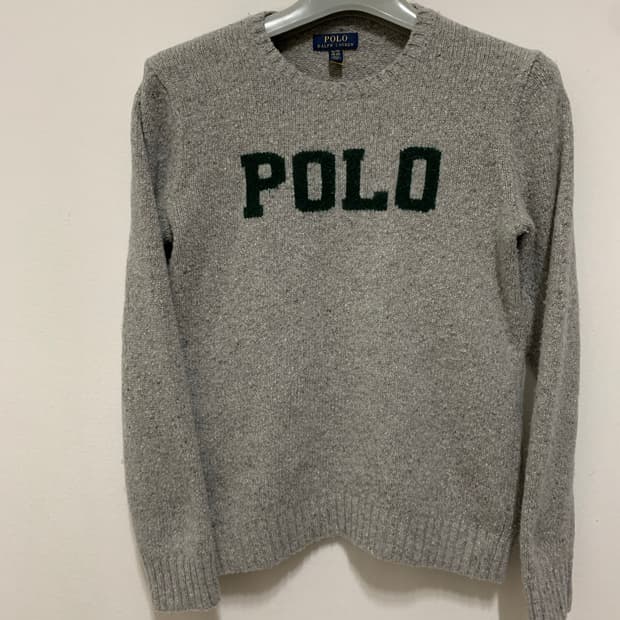 폴로 랄프로렌 로고 니트