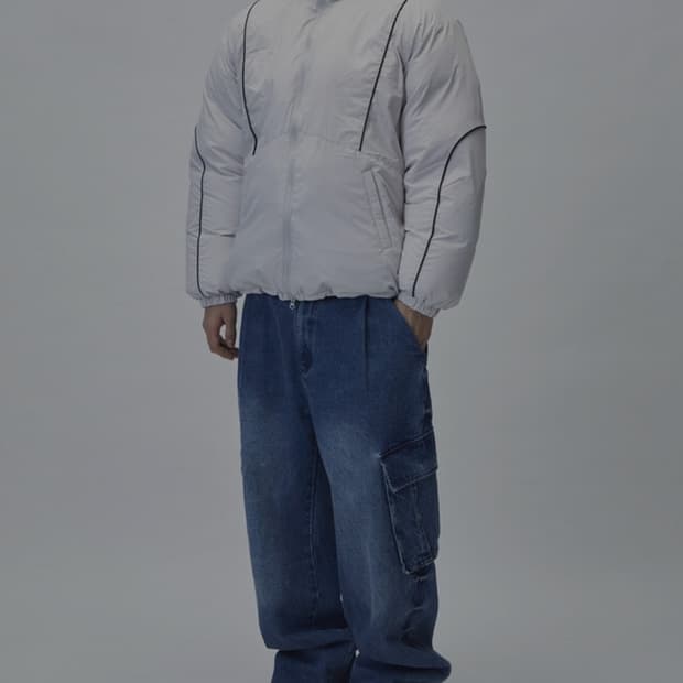 어반디타입 파이핑 덕다운 패딩 M _ 공용