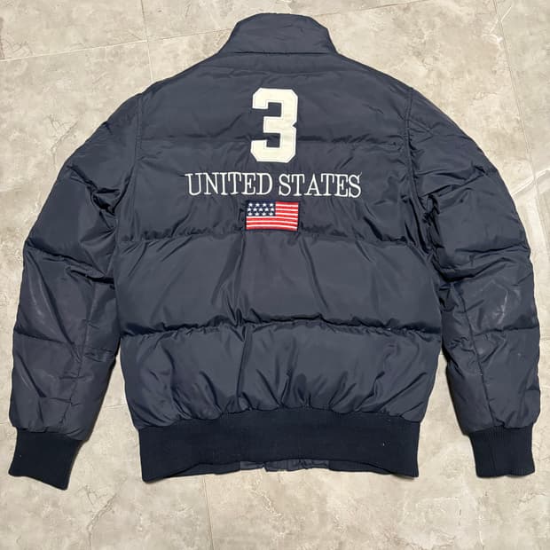 폴로 빅포니 성조기 패딩