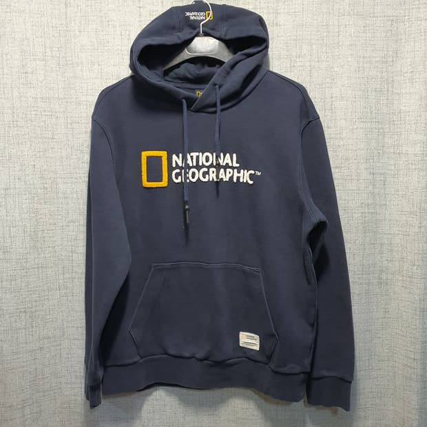 내셔널지오그래픽 남성 루코스 빅 로고후드티 