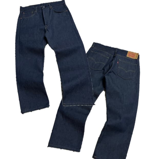 리바이스 오리지널 501 생지 인디고 데님팬츠