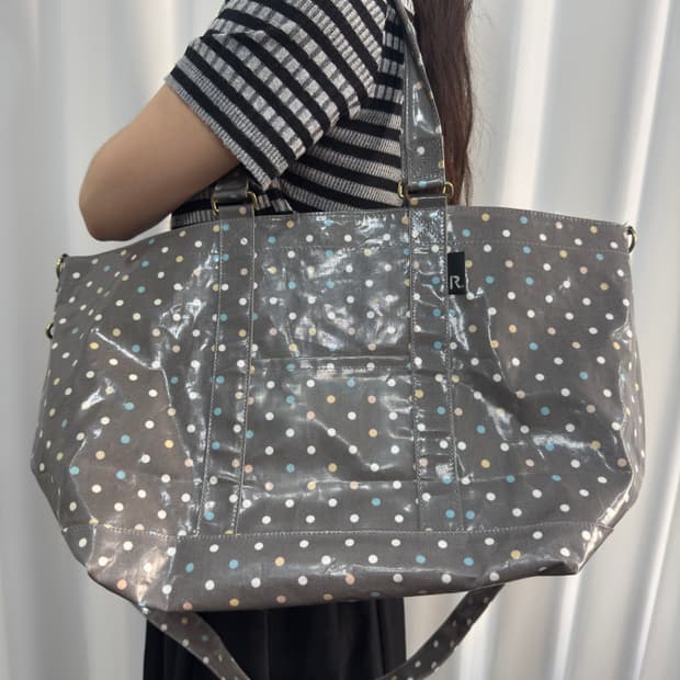 rootote multi color dot big bag