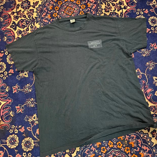 아르마니 익스체인지 in USA 디스트레스드 반팔 티셔츠 L size