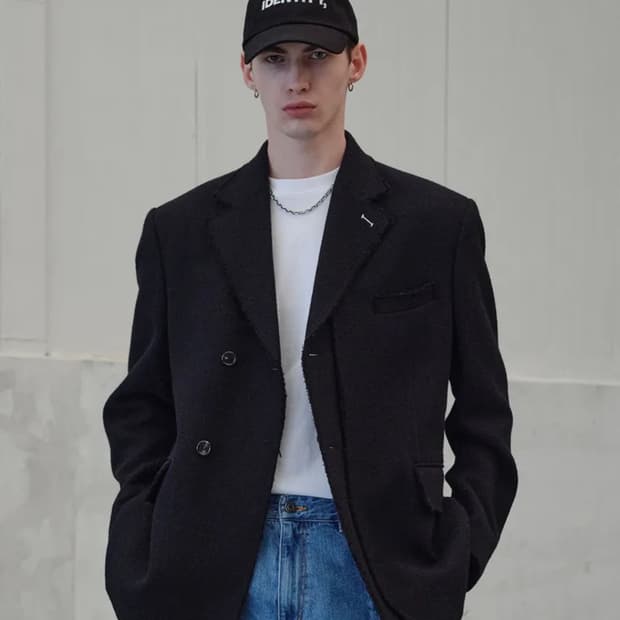 IEY TWEED LAYERED BLAZER Black