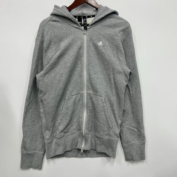 아디다스 그레이 후드집업 