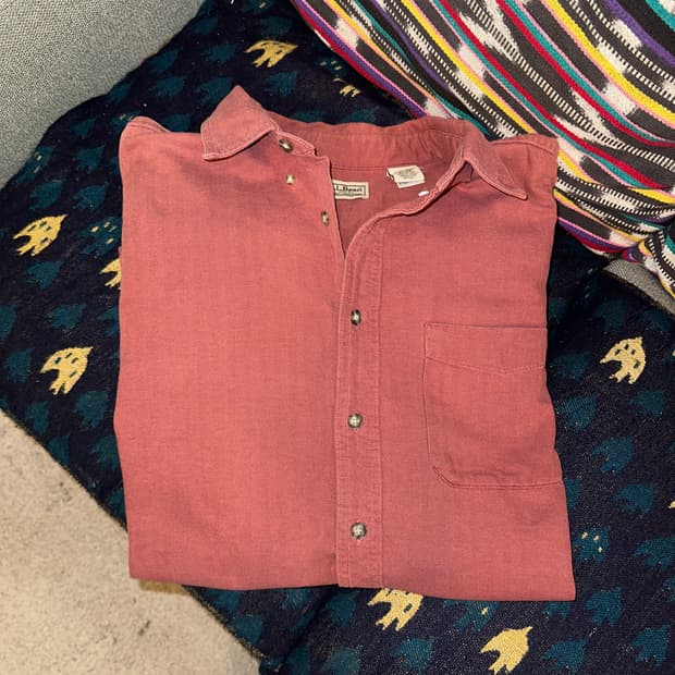 LL Bean pocket material cotton shirt 