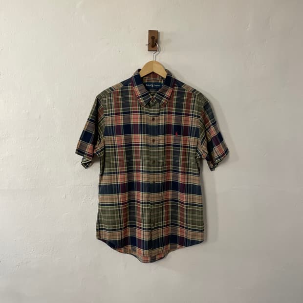 폴로 마드라스 체크 셔츠 