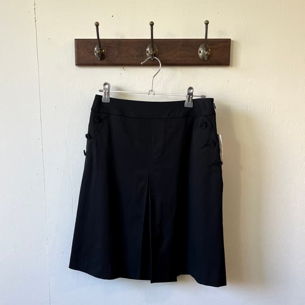 Rue de B 버튼 핀턱 스커트 